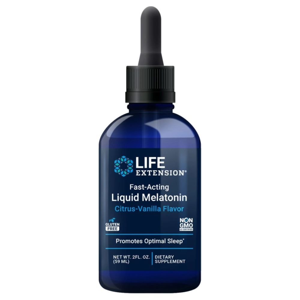 LIFE EXTENSION greitai veikiantis skystas melatoninas - 59 ml