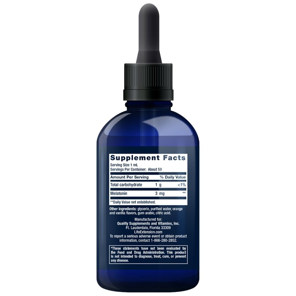 LIFE EXTENSION greitai veikiantis skystas melatoninas - 59 ml
