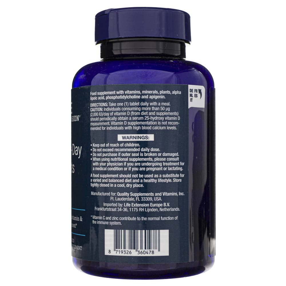 LIFE EXTENSION viena tabletė per dieną (multivitaminai) – 60 tablečių