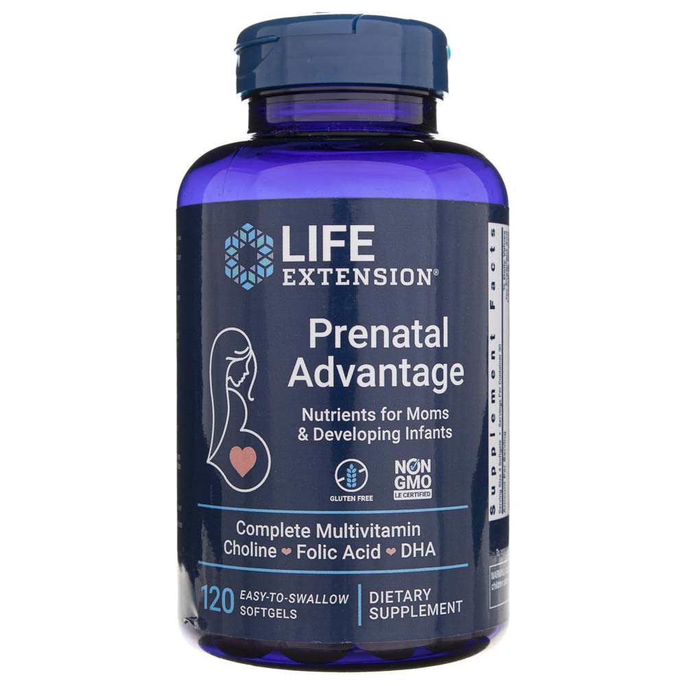 LIFE EXTENSION Prenatal Advantage – 120 kapsulių