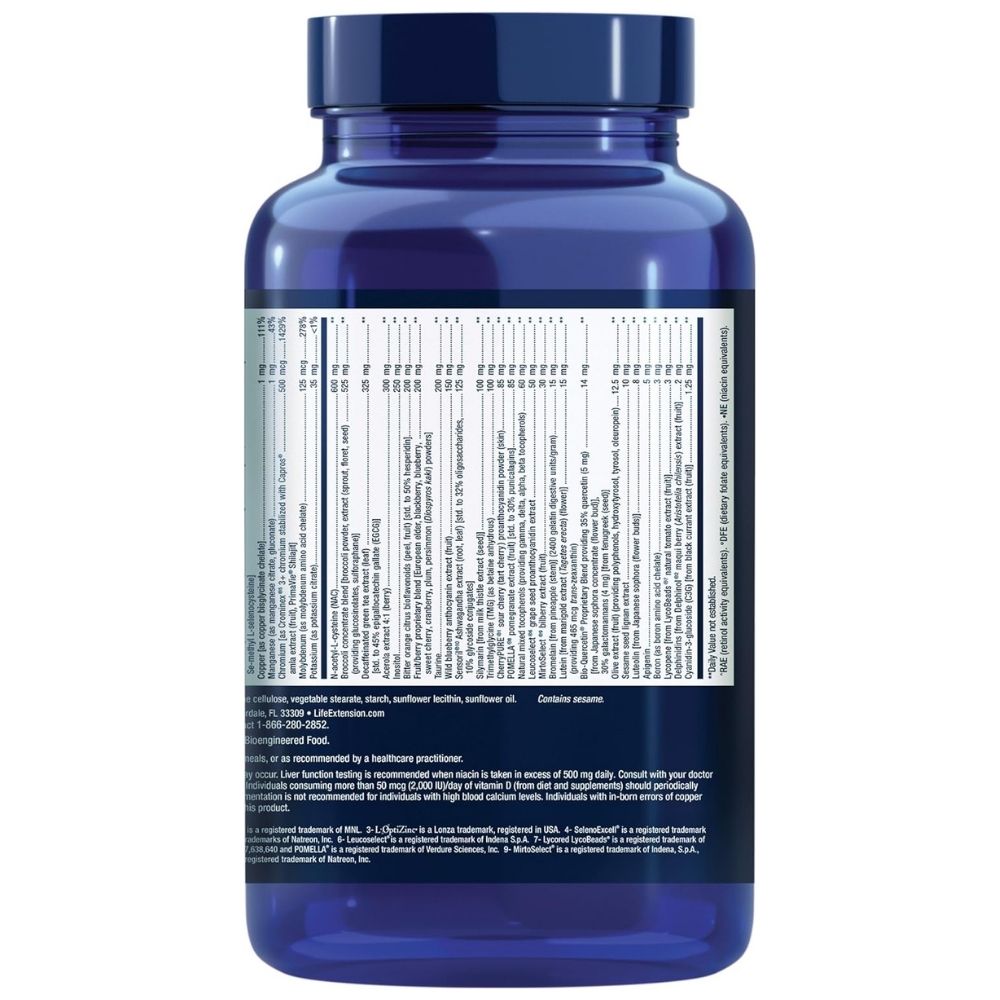 LIFE EXTENSION Mix™ vitaminų kompleksas, mineralai, daržovės ir vaisiai - 360 kapsulių