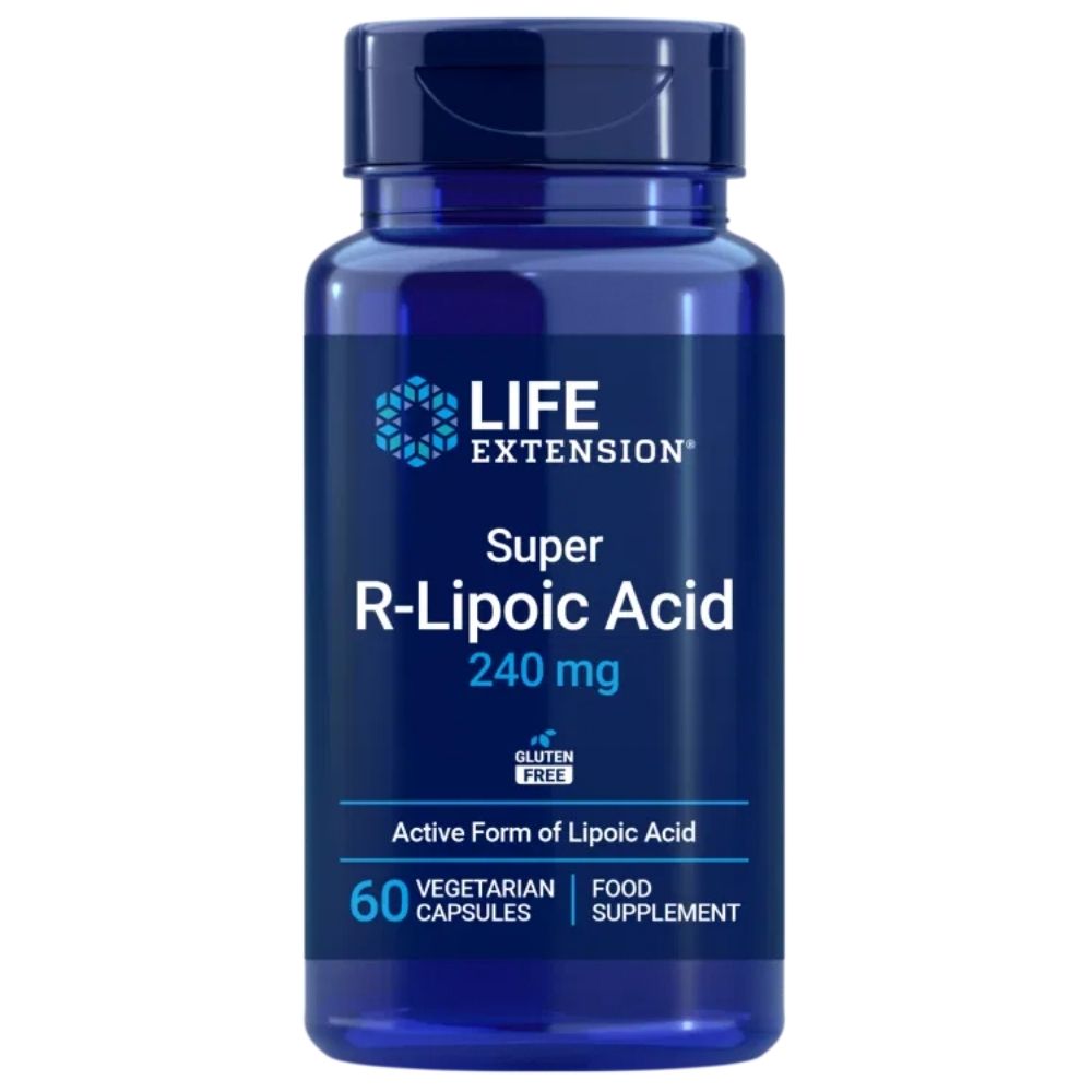 LIFE EXTENSION R-alfa lipoinė rūgštis (Na-RALA) - 60 kapsulių