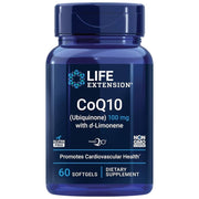 LIFE EXTENSION kofermentas Q10 (ubichinonas) 100 mg su D-limonenu - 60 kapsulių