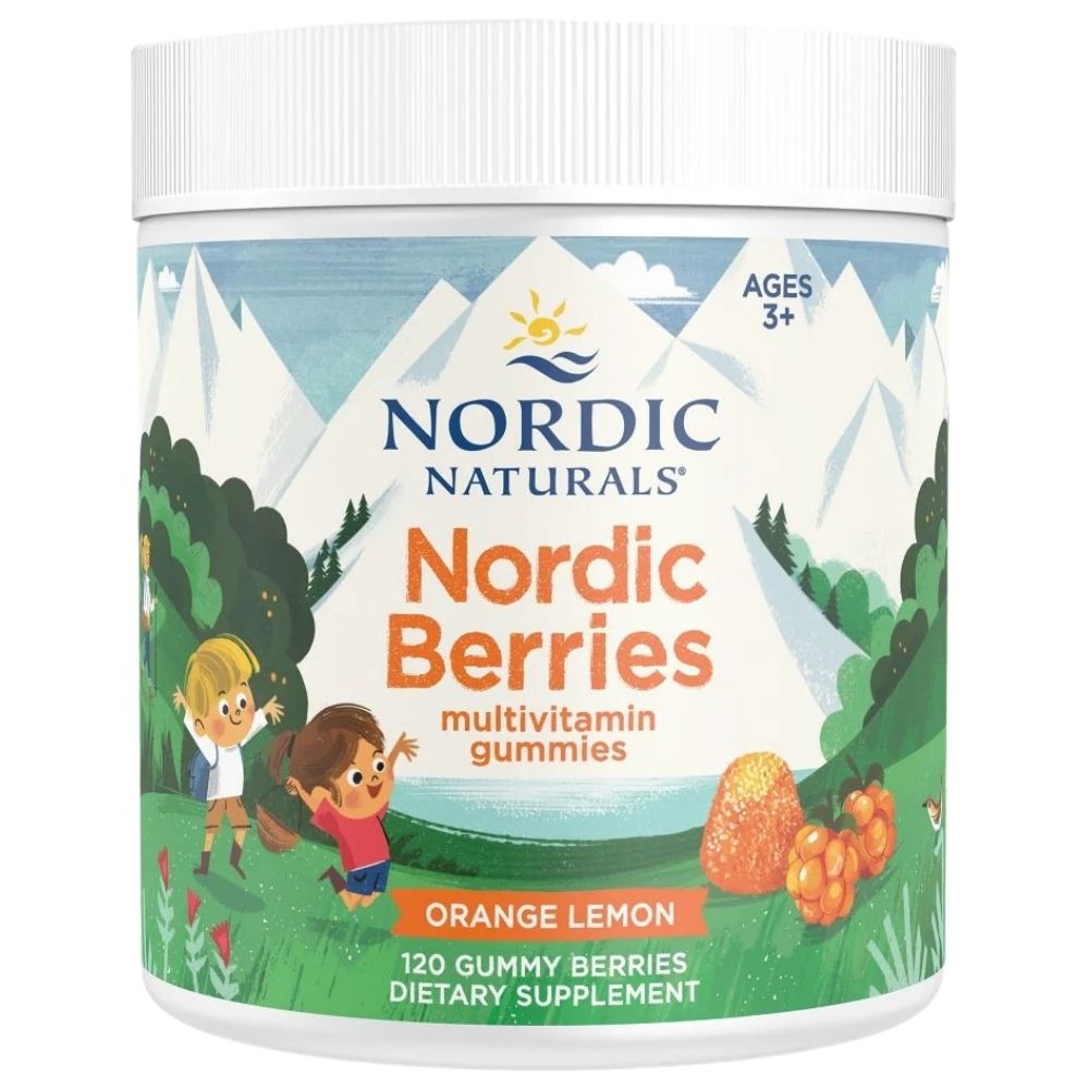 Nordic Naturals multivitaminų guminukai, apelsinų ir citrinų skonio – 120 vnt.