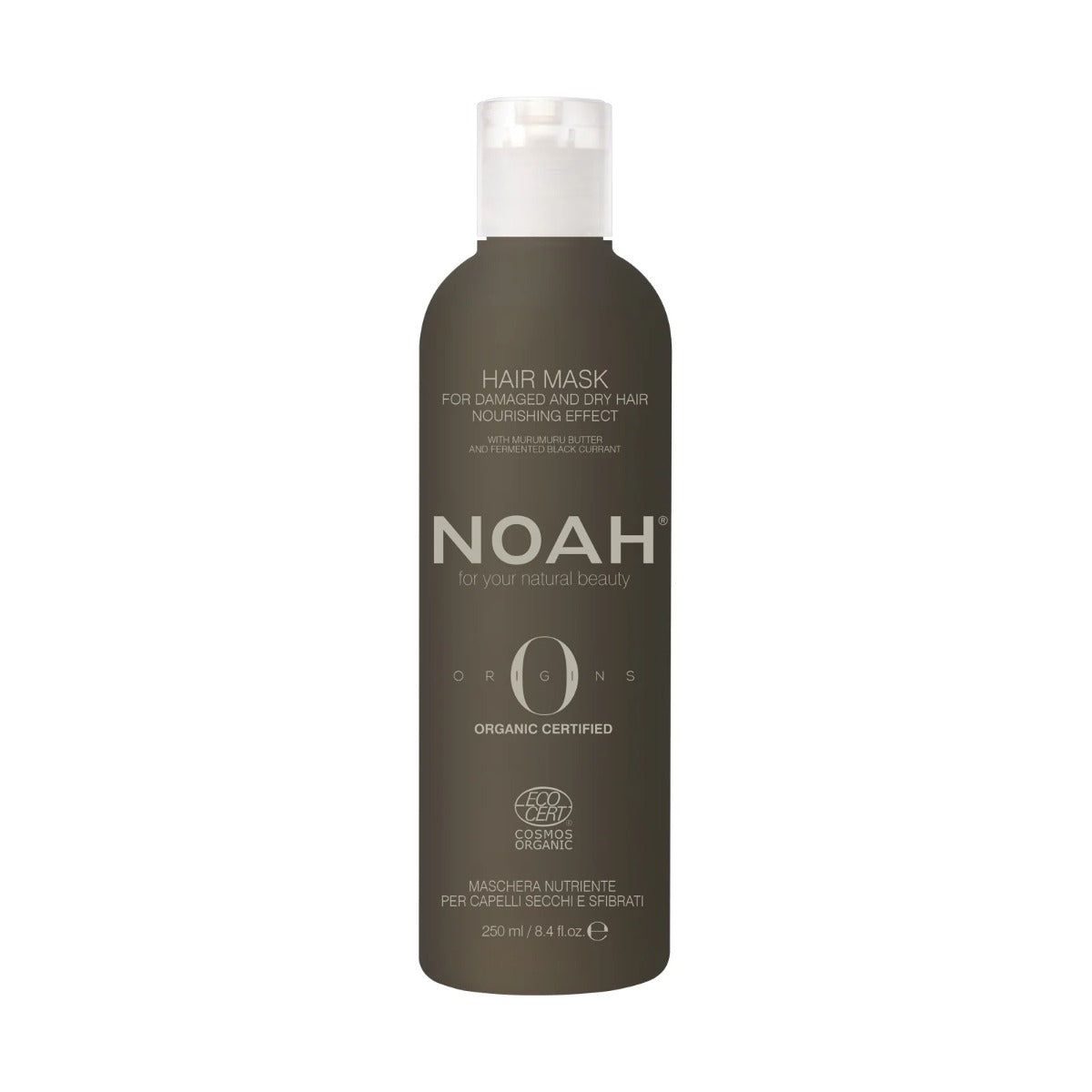 Noah, Origins, Organic, Drėkinamoji ir maitinamoji plaukų kreminė kaukė, 250 ml