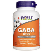 NOW FOODS GABA 500 mg – 100 kapsulių