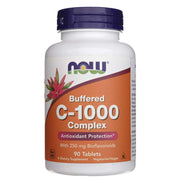 NOW FOODS vitamino C-1000 kompleksas, buferinis – 90 tablečių