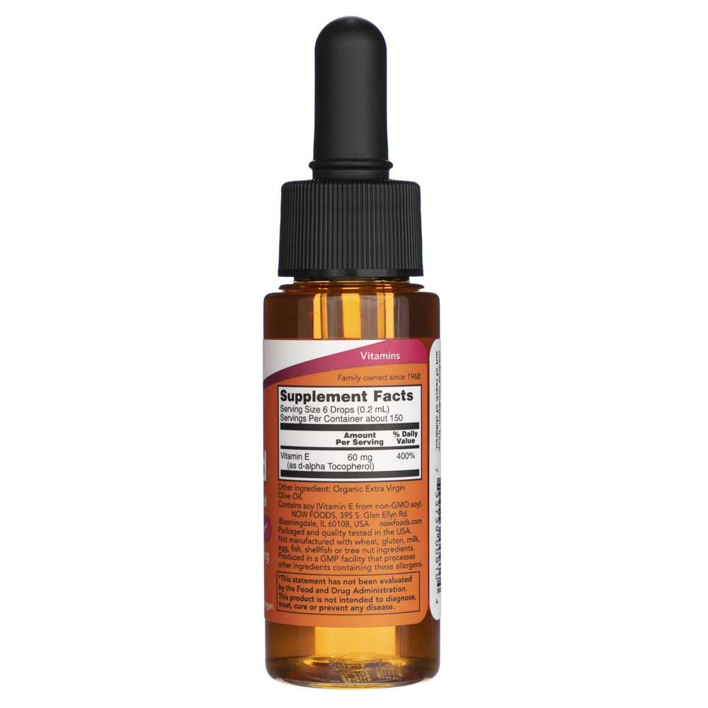 NOW FOODS natūralus vitaminas E – 30 ml