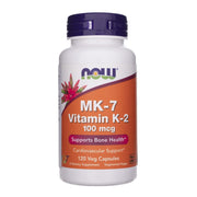 NOW FOODS vitaminas K2 MK-7 100 mcg – 120 kapsulių