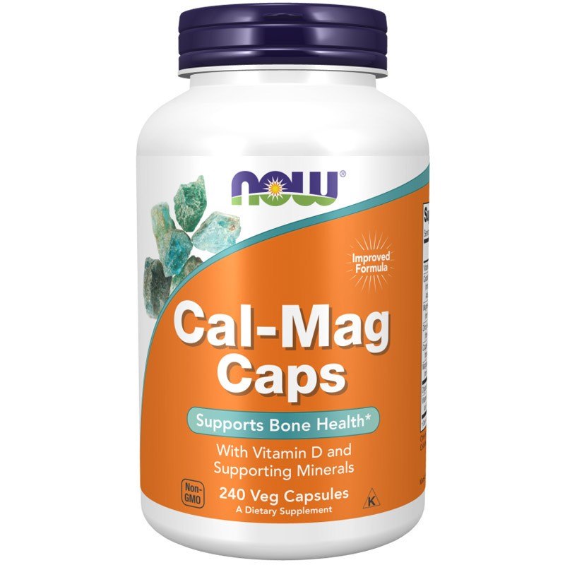 NOW FOODS Cal-Mag (kalcis ir magnis) – 240 kapsulių