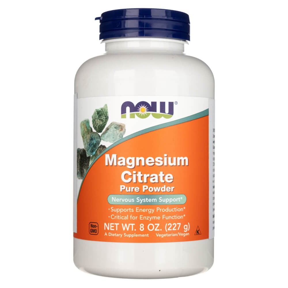 NOW FOODS magnio citrato milteliai – 227 g