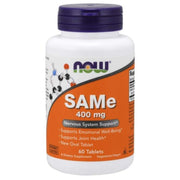NOW FOODS SAMe (S-adenozil-L-metioninas) 400 mg – 60 tablečių