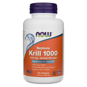NOW FOODS Neptūno krilių aliejus, dvigubo stiprumo 1000 mg – 60 kapsulių