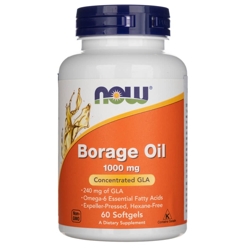 NOW FOODS agurklių aliejus 1000 mg – 60 kapsulių