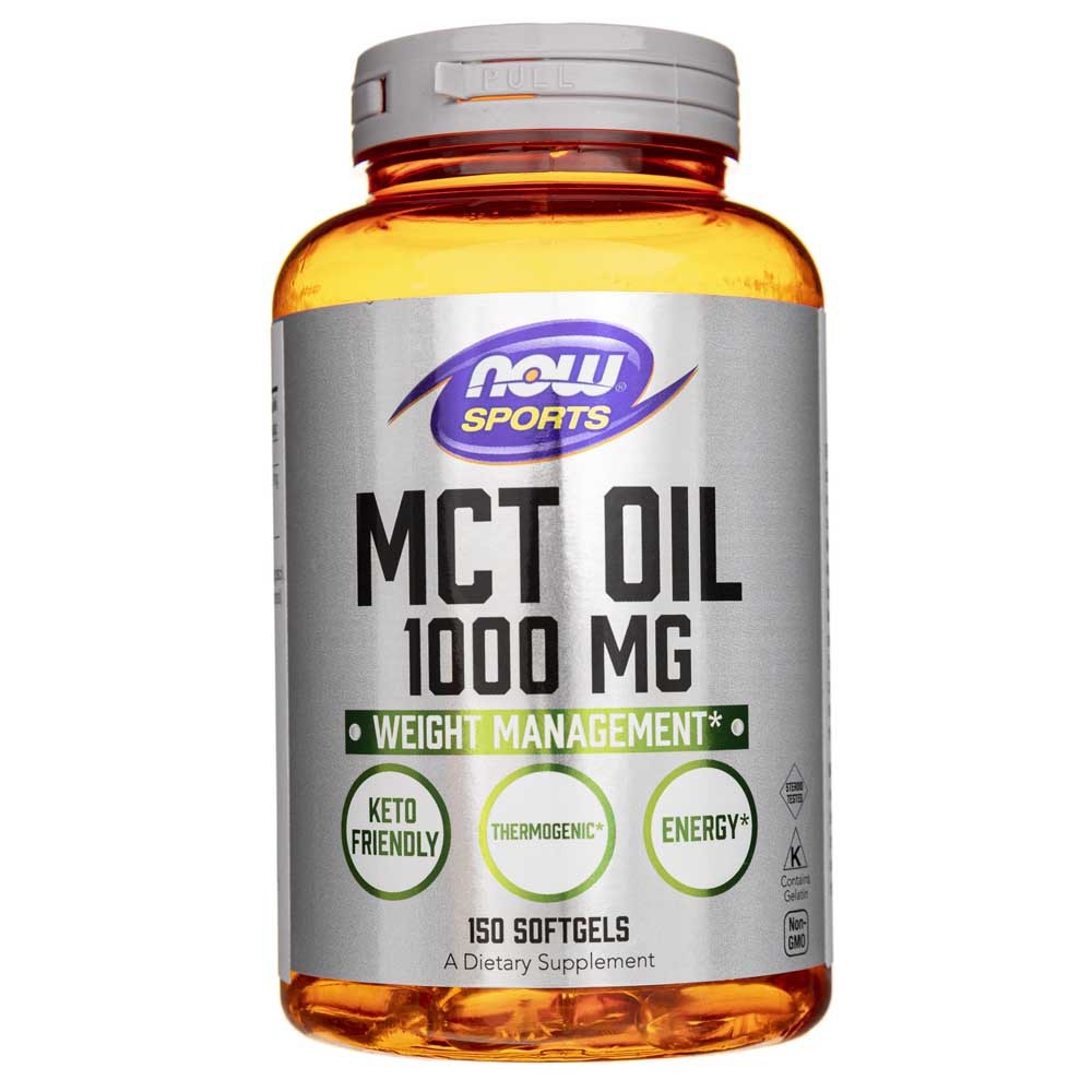 NOW FOODS MCT aliejus 1000 mg – 150 kapsulių
