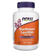 NOW FOODS saulėgrąžų lecitinas 1200 mg – 100 kapsulių