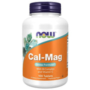 NOW FOODS Cal-Mag Stress Formula nuo streso kalcis, magnis, vitaminai B – 100 tablečių