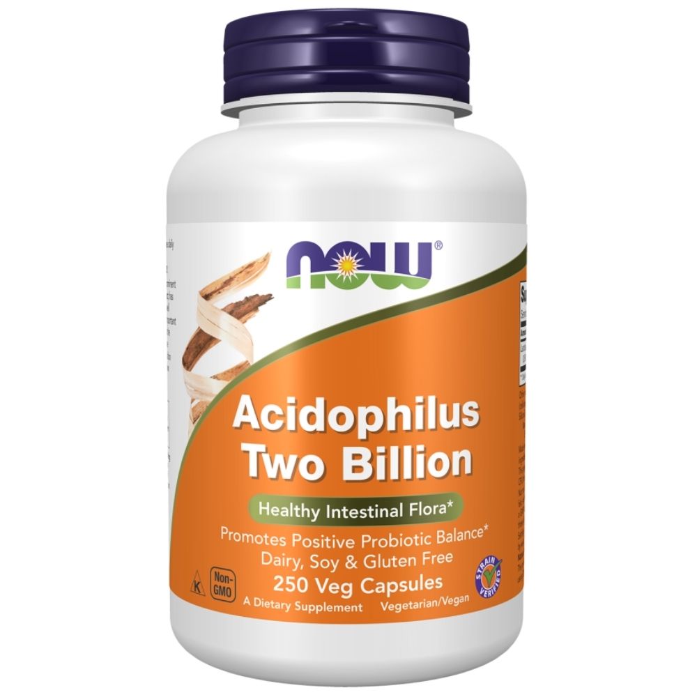 NOW FOODS Acidophilus 2 Billion 2 mlrd. probiotikai – 250 kapsulių