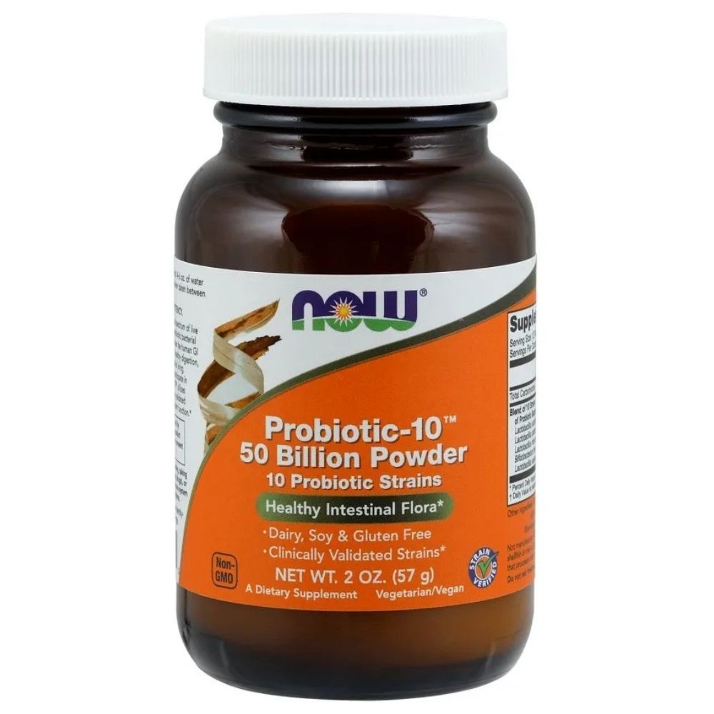 NOW FOODS Probiotic-10 (probiotikas) 50 milijardų – 57 g