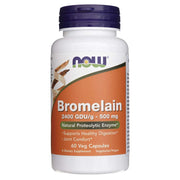 NOW FOODS bromelainas 2400 GDU/g 500 mg – 60 kapsulių