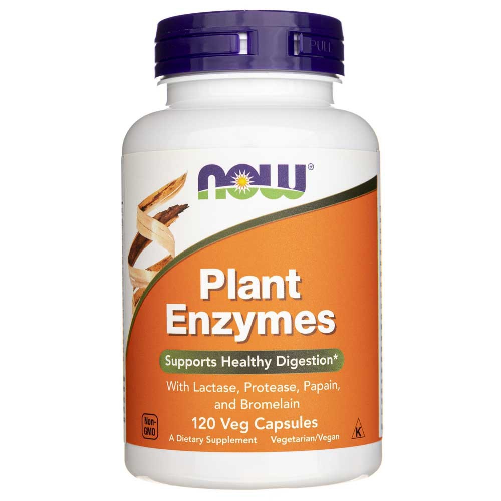 NOW FOODS augaliniai fermentai – 120 kapsulių