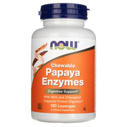 NOW FOODS papajų fermentai – 180 pastilių