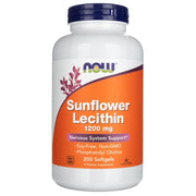 NOW FOODS saulėgrąžų lecitinas 1200 mg – 200 kapsulių