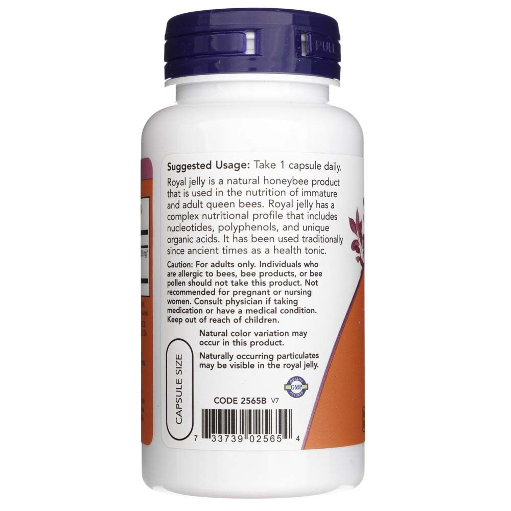 NOW FOODS bičių pienelis 1500 mg – 60 kapsulių