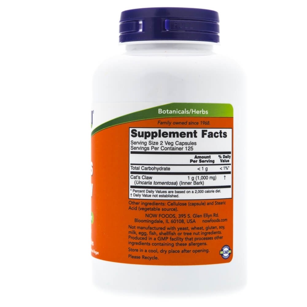 NOW FOODS gauruotoji unkarija 500 mg – 250 kapsulių