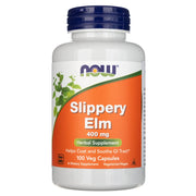 NOW FOODS Slippery Elm 400 mg – 100 kapsulių
