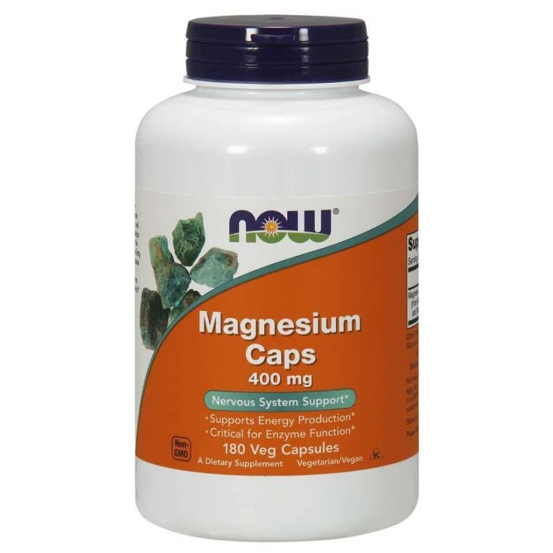 NOW FOODS magnis 400 mg – 180 kapsulių