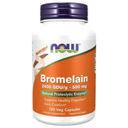 NOW FOODS bromelainas 500 mg, 2400 GDU/g – 120 kapsulių