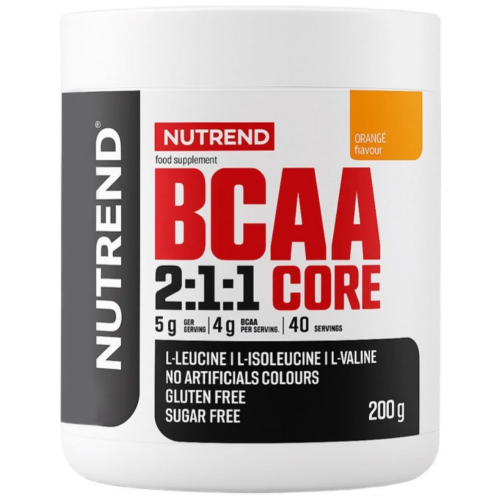 Nutrend BCAA 2:1:1 Core, apelsinų skonio - 200 g