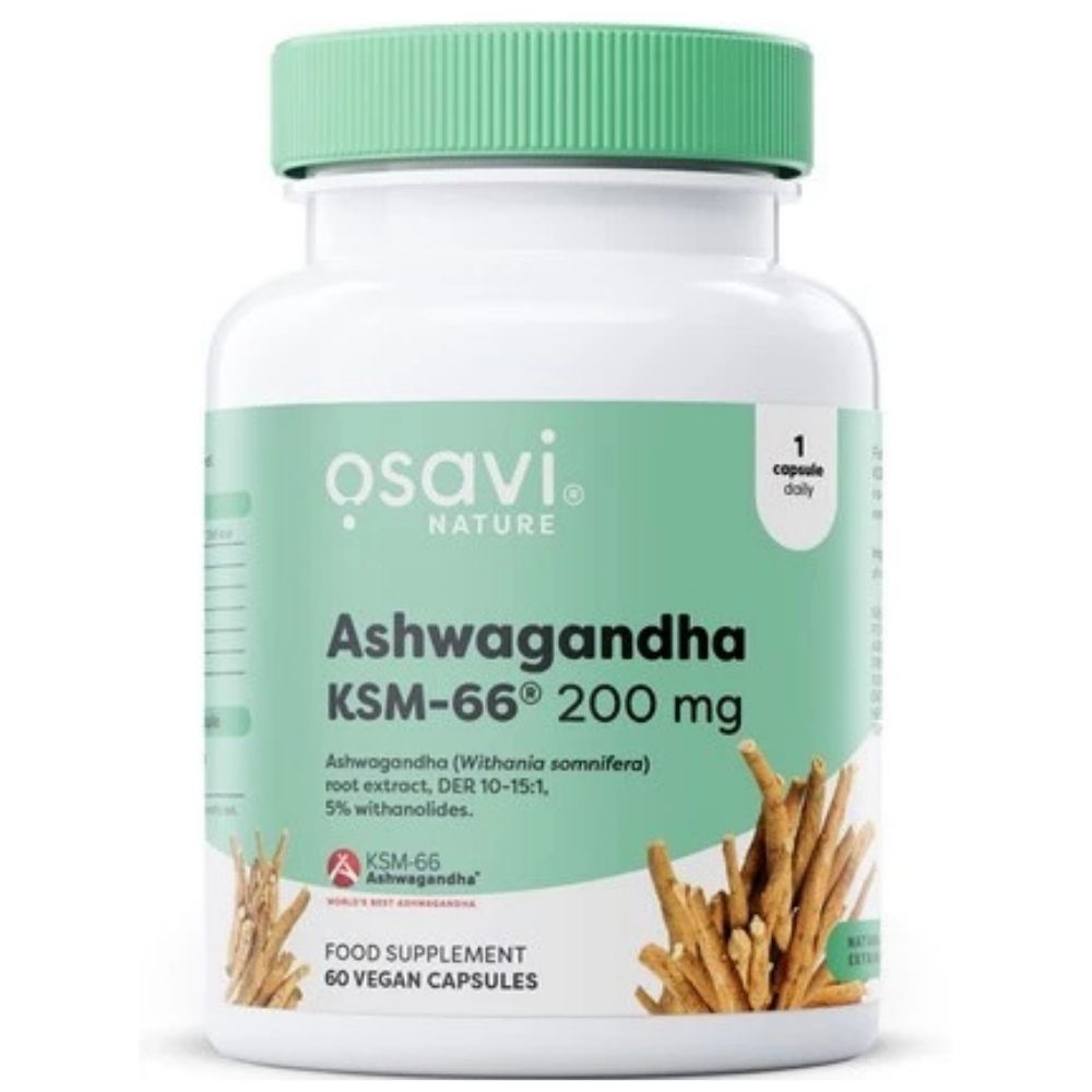 Osavi Ashwagandha KSM-66® 200 mg - 60 kapsulių