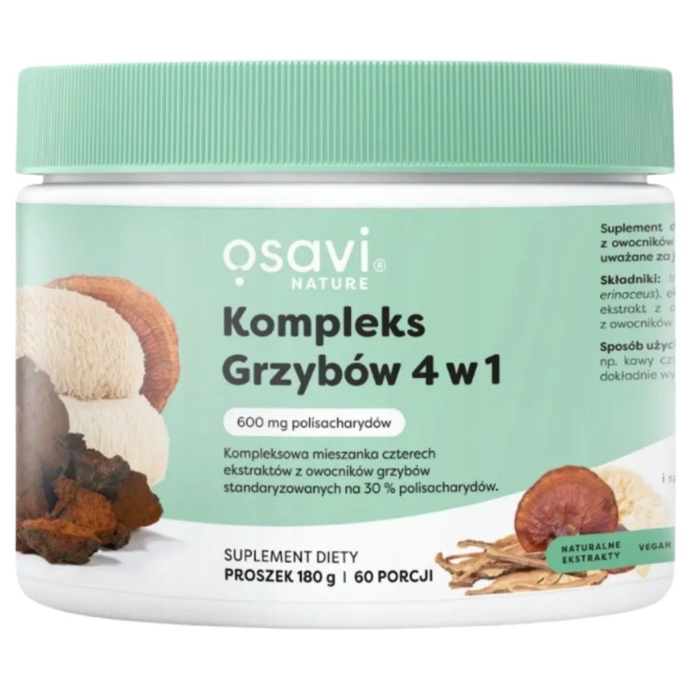 Osavi 4 in 1 grybų komplekso milteliai - 180 g