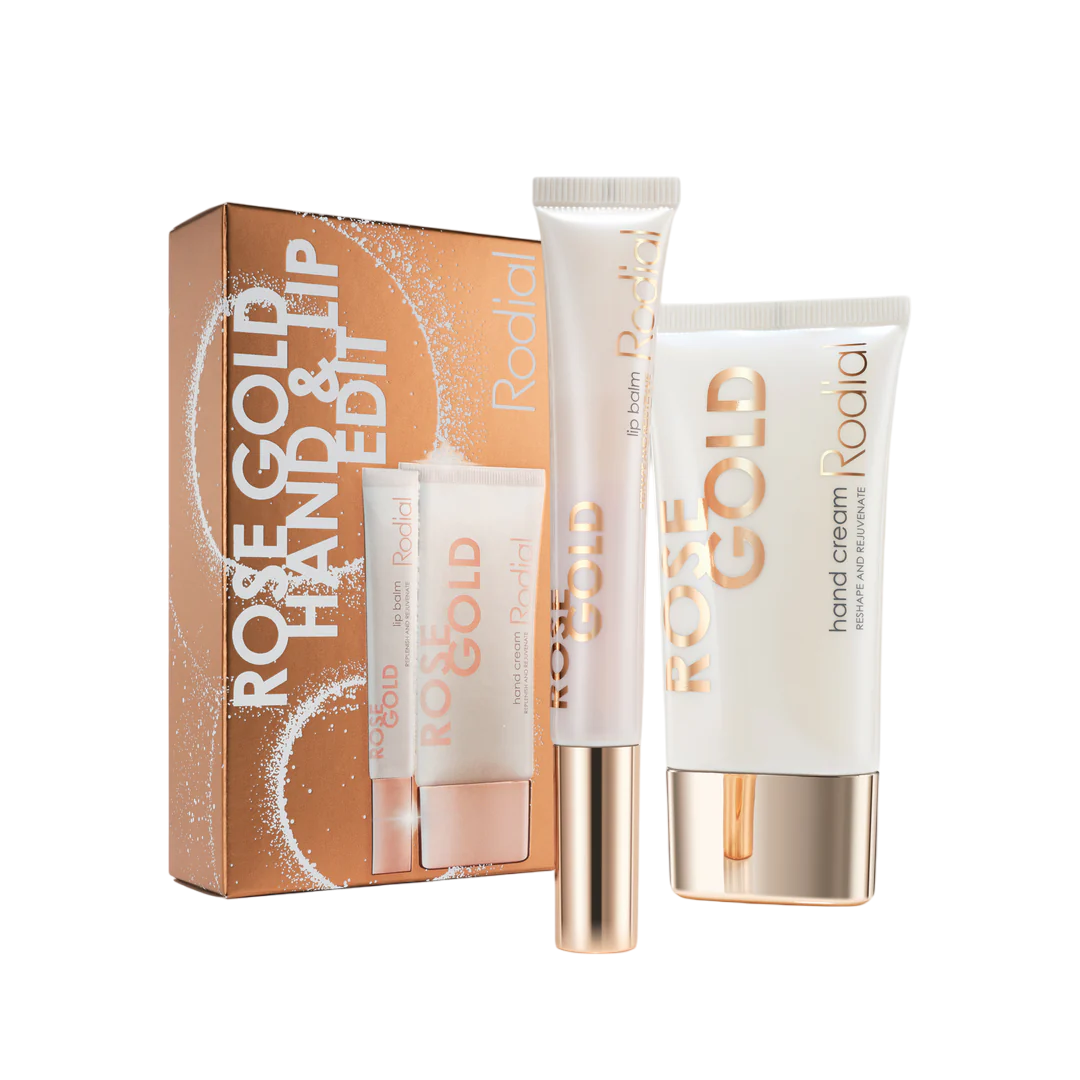 Set Rodial: Rose Gold, Rejuvenating, Hand Cream, 40 ml + Rose Gold, Lip Balm, 10 ml