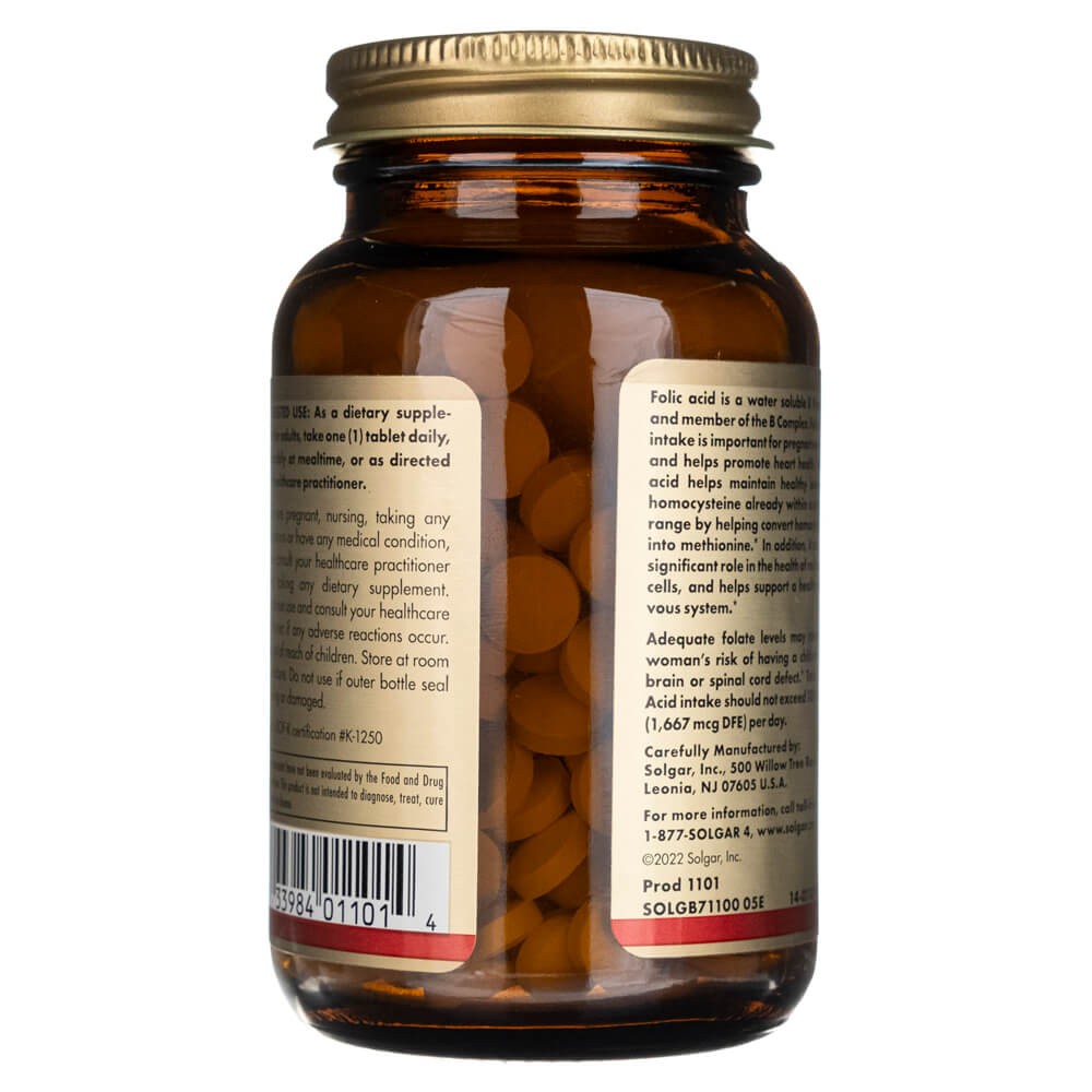 SOLGAR folio rūgštis 800 mcg – 250 tablečių