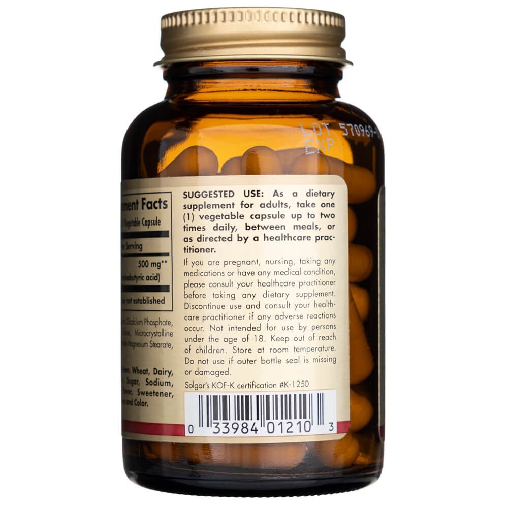 SOLGAR GABA 500 mg - 50 kapsulių