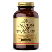 SOLGAR kalcis „600“ (iš austrių kriauklių su vitaminu D3) – 120 tablečių