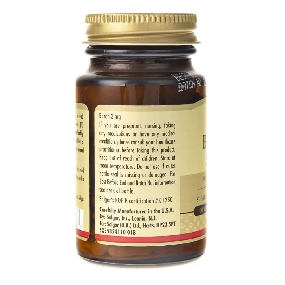 SOLGAR boras 3 mg – 100 kapsulių
