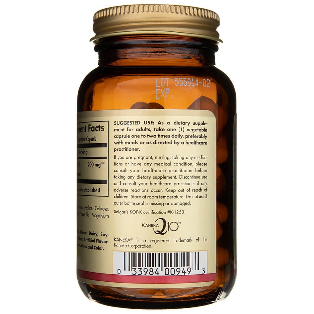 SOLGAR Vegan CoQ-10 200 mg – 60 kapsulių