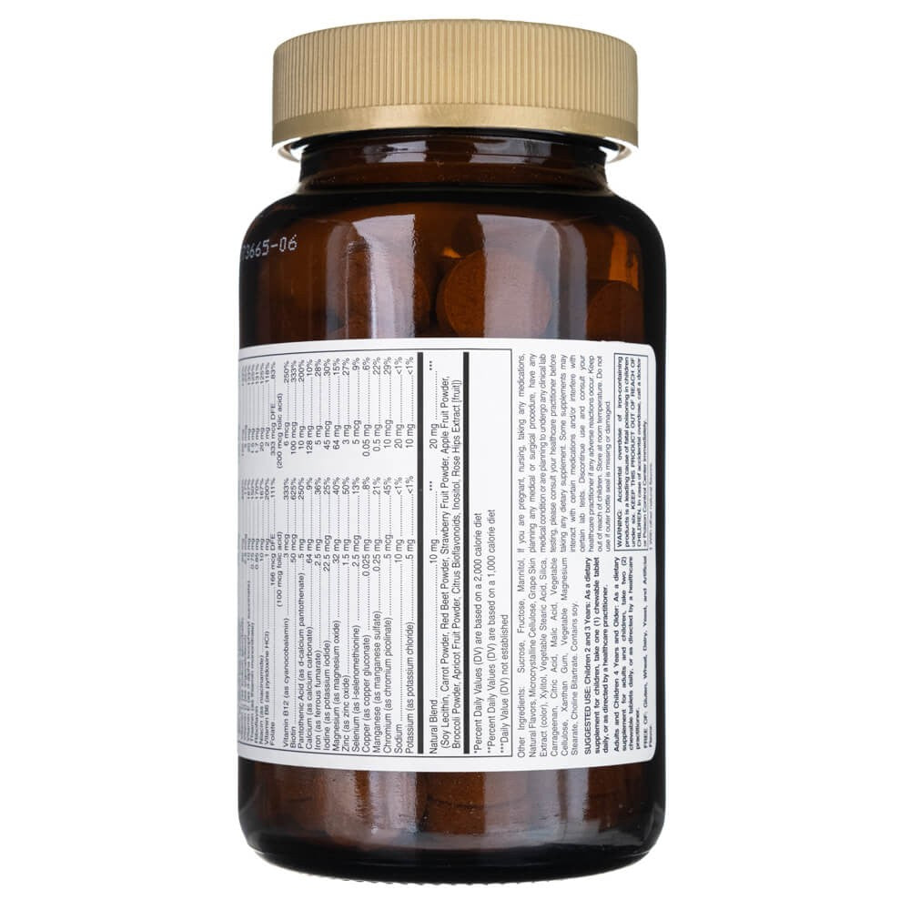 SOLGAR Kangavites® multivitaminai ir mineralai vaikams, uogų skonio – 120 tablečių