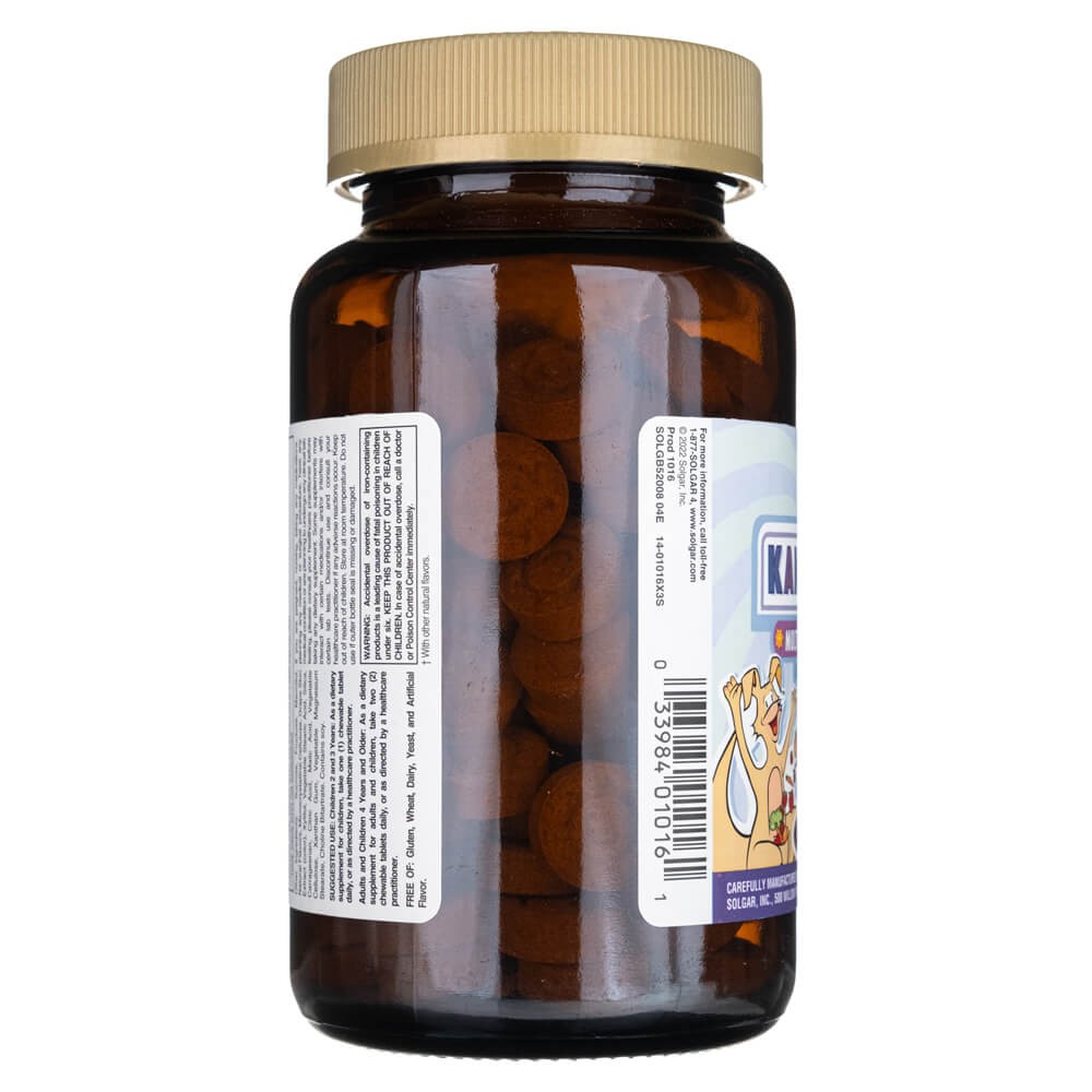 SOLGAR Kangavites® multivitaminai ir mineralai vaikams, uogų skonio – 120 tablečių