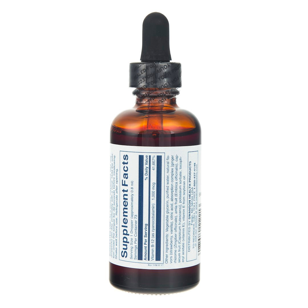 SWANSON skystas vitaminas B12 – 59 ml