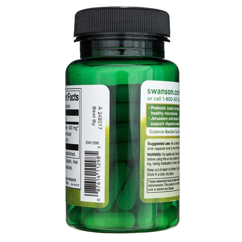 SWANSON Prebiotic Jerusalem Artichoke 400 mg – 60 kapsulių