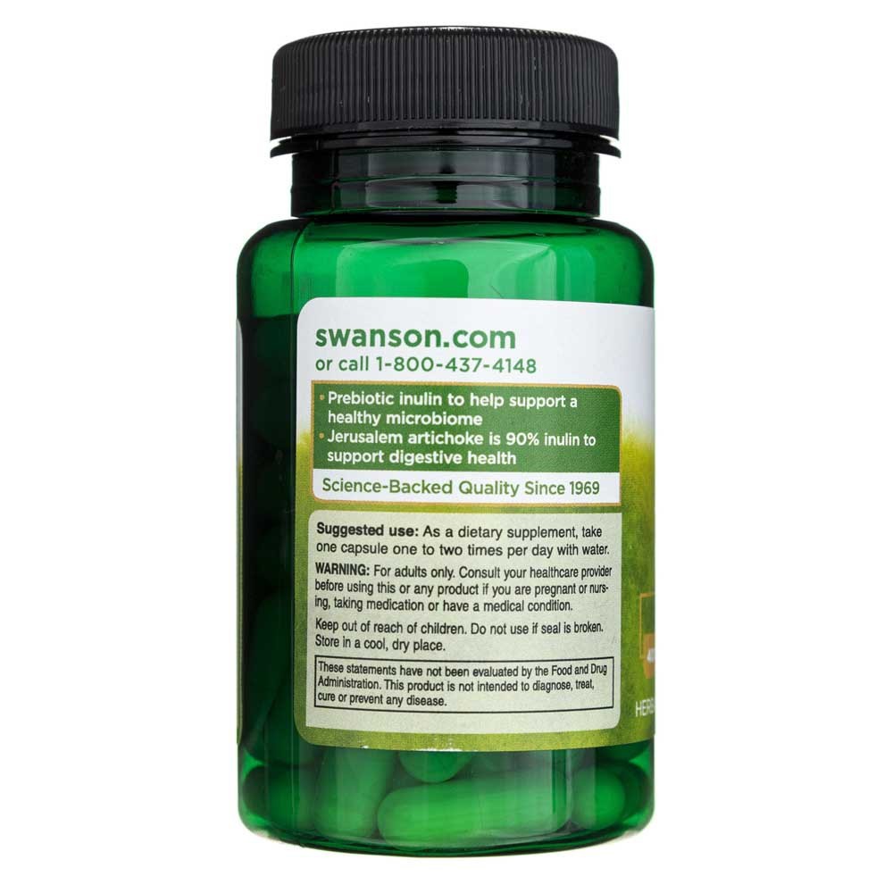 SWANSON Prebiotic Jerusalem Artichoke 400 mg – 60 kapsulių