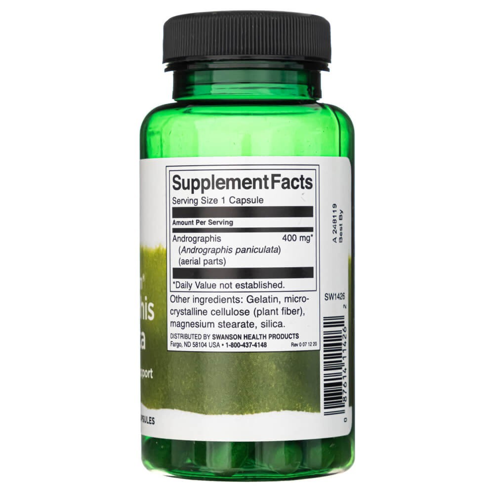 SWANSON Andrographis Paniculata 400 mg – 60 kapsulių