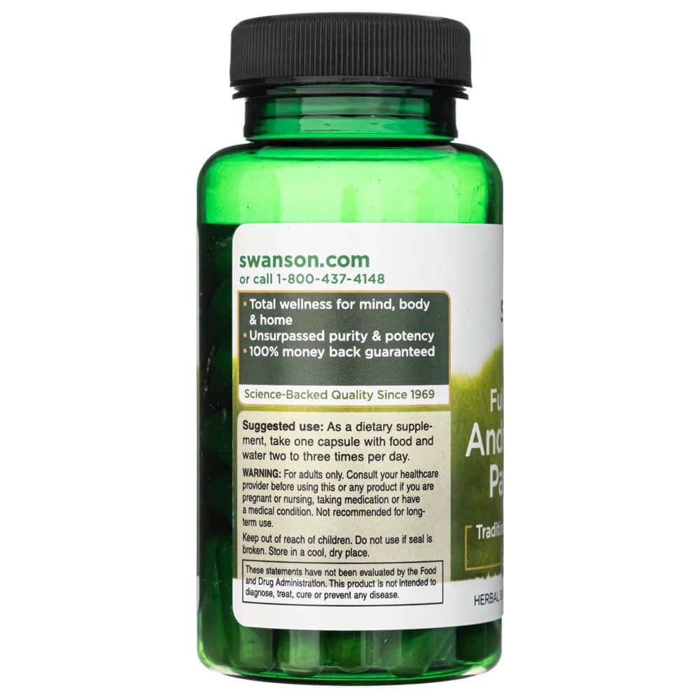 SWANSON Andrographis Paniculata 400 mg – 60 kapsulių