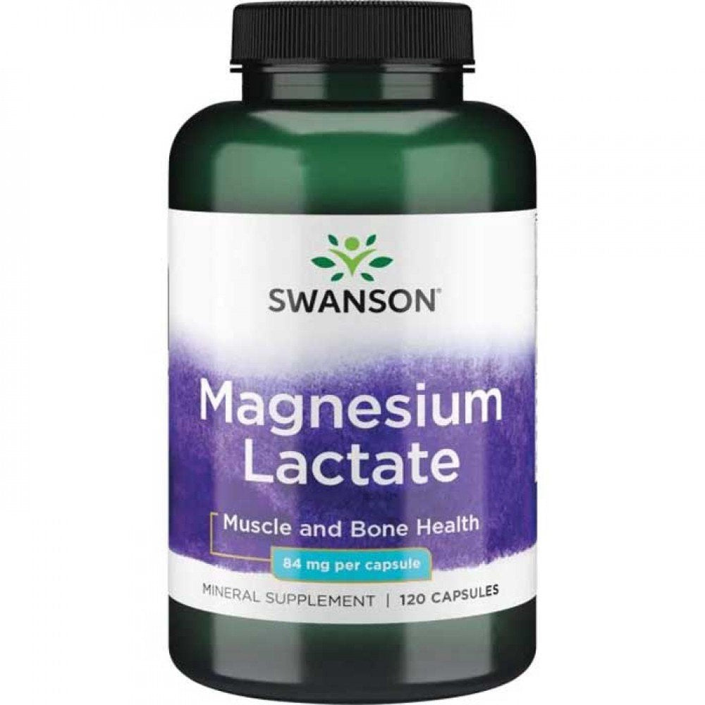 SWANSON magnio laktatas 84 mg – 120 kapsulių