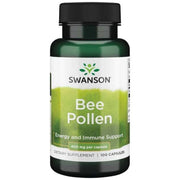 SWANSON bičių žiedadulkės 400 mg – 100 kapsulių